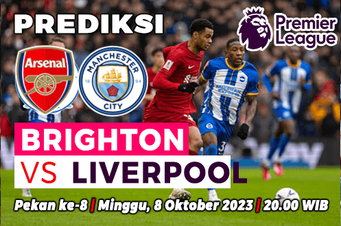 Brighton vs Liverpool pada pekan ke-8 Premier League 2023/2024, 8 Oktober 2023